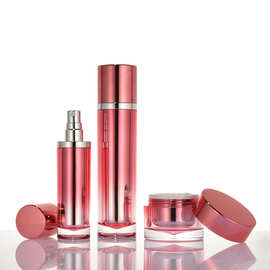 亚克力套装瓶乳霜膏霜包装瓶化妆品包材按压瓶子双层精华分装瓶