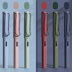 Morandi pen replaceable ink bag student upright writing pen practice ink ink bag dual-use pen wholesale