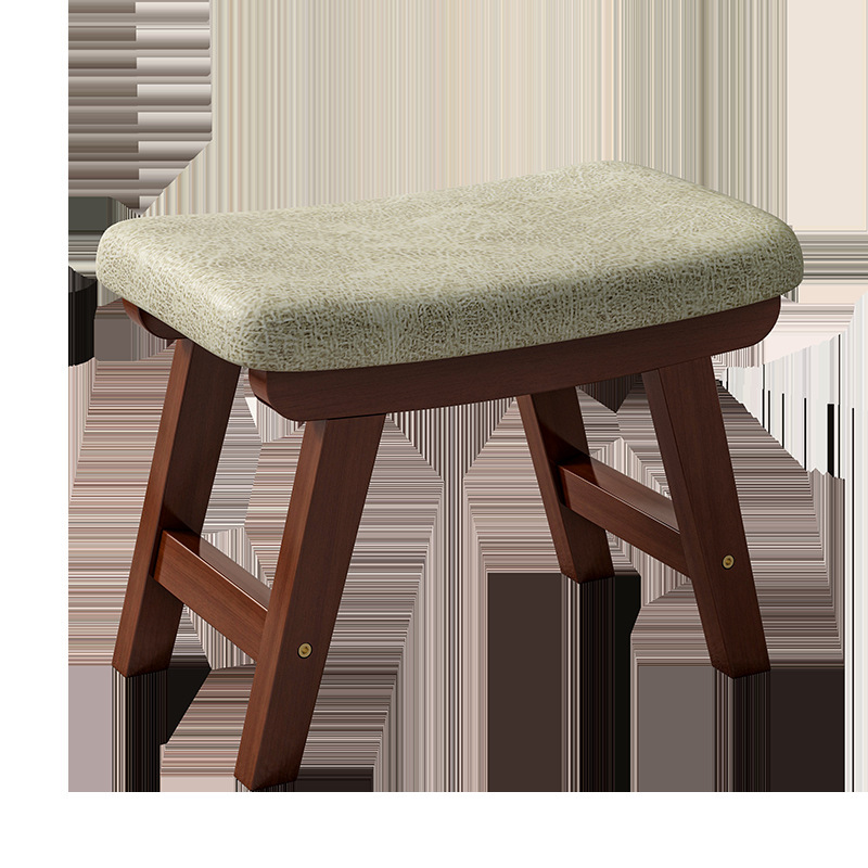 Taburete de madera maciza para el hogar sala de estar taburete bajo adulto creativo sólido banco pequeño generación simple sofá taburete de cambio de zapatos de celebridad de Internet
