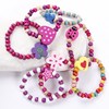 Children's cartoon wooden elastic toy, beaded bracelet, accessory, new collection