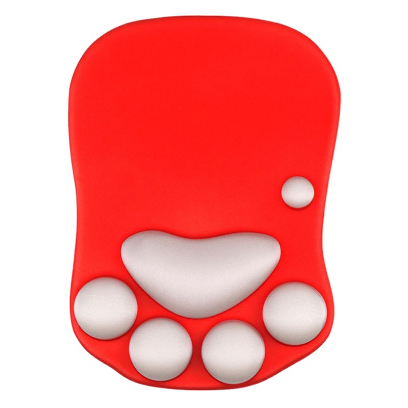 Lindo gato garra muñeca pad mouse pad almohadilla de ratón de silicona suave almohadilla antideslizante muñeca almohadilla de mano fábrica al por mayor
