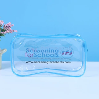 PVC印花透明防水户外旅游用品洗漱袋 便携化妆品包定 制logo批发