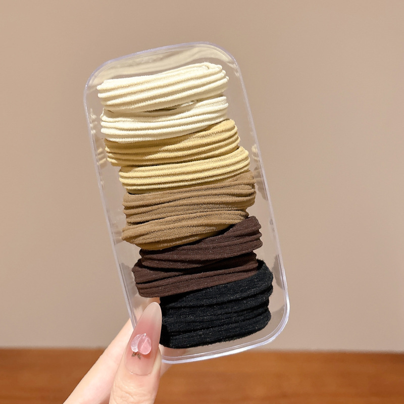 Niños de cabello de alta elasticidad niñas lindos cabello de cola de caballo anillo de cabello bolas de cabeza no lesionar cabello de cabello