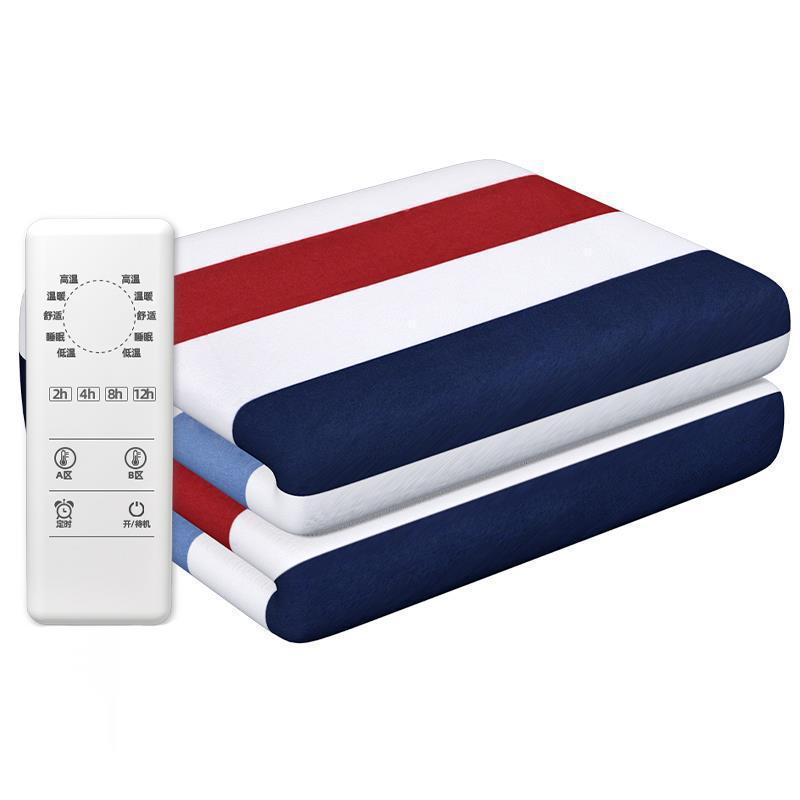 Single electric blanket bedroom Electric heating warm -up blanket Double -control student dormitory Double -controlling student electric blanket 5