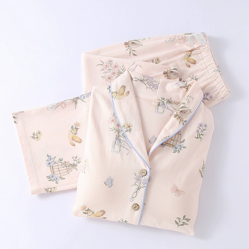 Knitted cotton top with cups, demi-season thin pijama for pregnant, adjustable postpartum set for breastfeeding