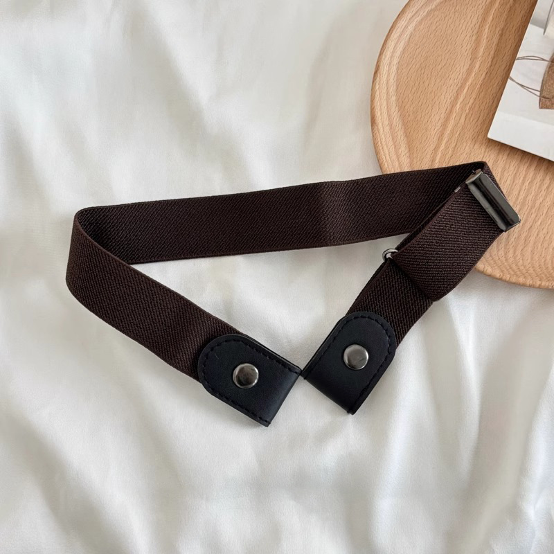 Cinturón perezoso para mujer jeans apretar cinturón portátil cintura artefacto cinturón invisible cinturón elástico simple