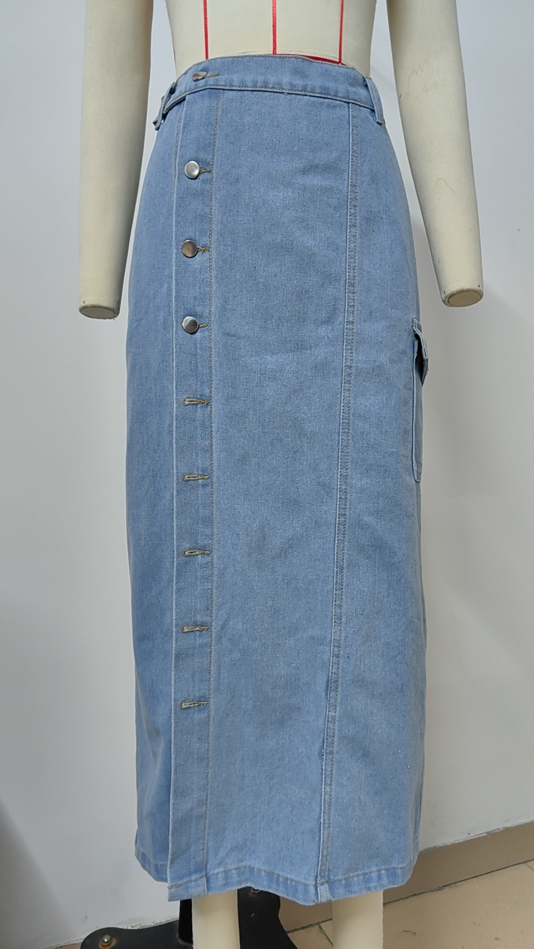 Damen Jeansrock Elastisch Für Alltag Und Freizeit Damenrock_voghion.com