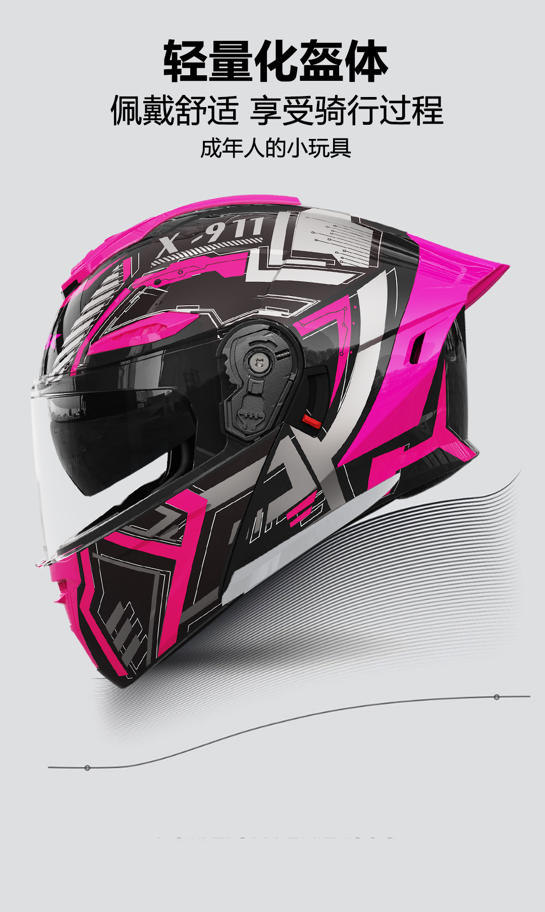 3C/Dot Certified Motorcycle Helmet for Men, Winter Warm Motorcycle Flip-Up Helmet for Women, All-Season Electric Vehicle Safety Helmet