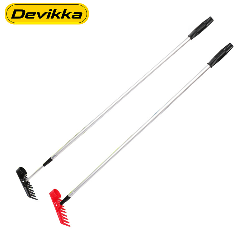 Campo de Golf Rake arena nivelador de pozo de arena de una sola cara de aleación de aluminio de doble cara Rake arena Rake Fairway plástico suministros de golf