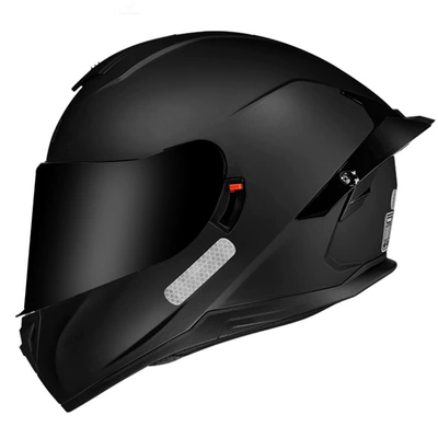 Motosiklet kaskı (dəbilqə) – certification motorcycle helmet double - sub-black-tea-mirror-m