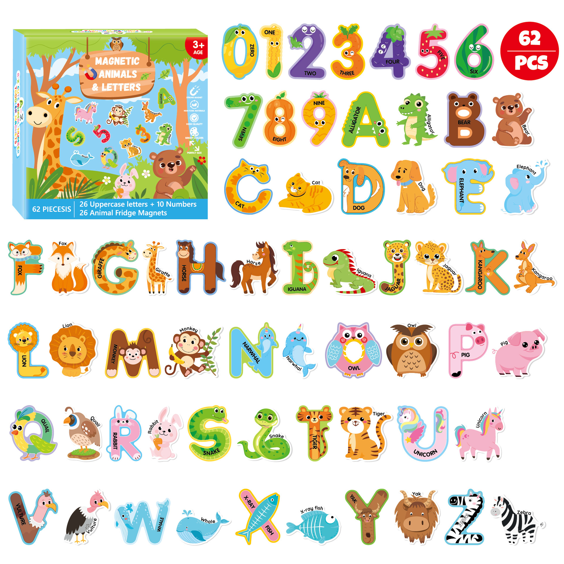 fridge magnet with animals