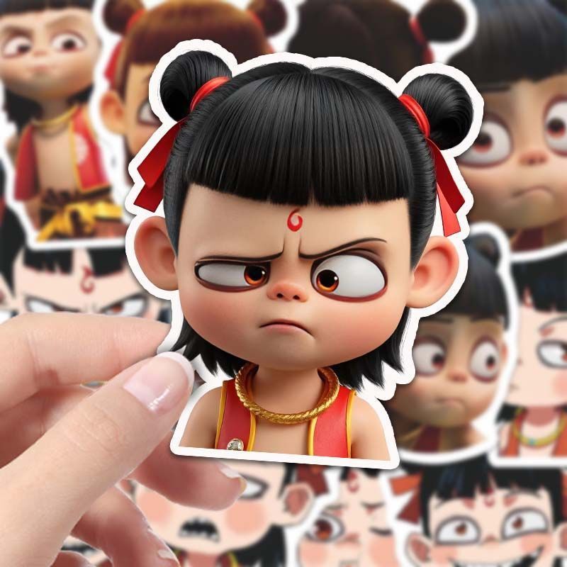 [Nezha] 60 stickers Devil Child Comes to the World Nezha Naohai Expression Bag Movie Stickers diy Hand Account