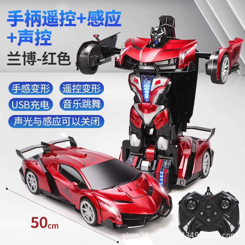 Coche teledirigido con sensor de gestos, coche teledirigido robot con control por voz, coche de carreras eléctrico de gran tamaño para niños, juguete para niños.