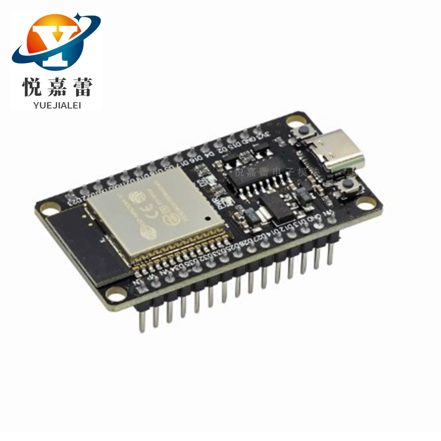 Плата разработки USB Type-C ESP32 CH340C WiFi + Bluetooth со сверхнизким энергопотреблением, двухъядерный ESP32-De