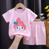 Children's short sleeve T-shirt, summer set for early age, cotton sleeves suitable for men and women, with short sleeve, children's clothing