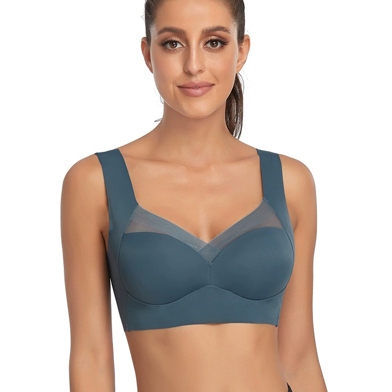 Thin wireless bra, T-shirt, underwear, plus size