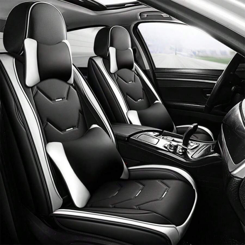 Almacenamiento en el extranjero un nuevo comercio exterior 2025 cubierta de asiento de automóvil conjunto completo de cubierta de asiento delantero y trasero de cuero