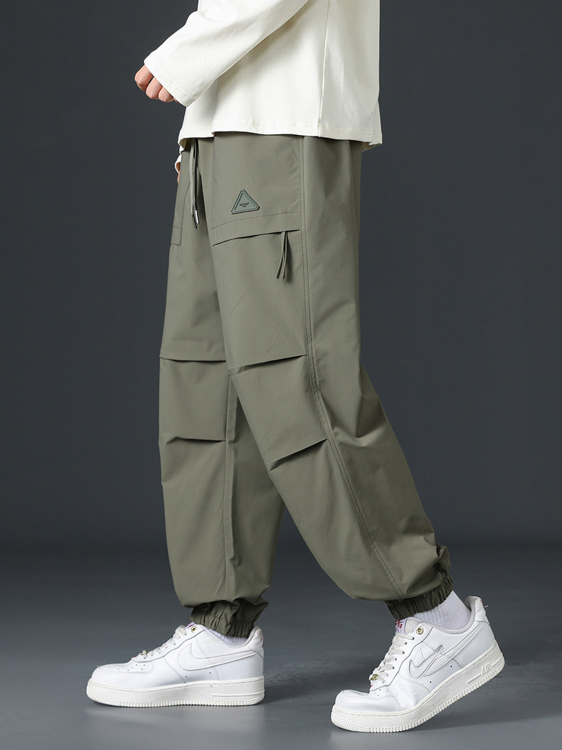 Cordwork Pants Men's Spring and Autumn New Fashionable Brand Casual Pants American Style Retro Functional Parachute Pants Personalized Trendy Pants