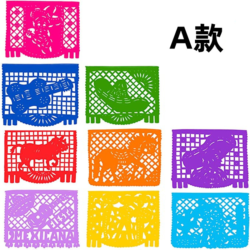 México la bandera fiesta temática piñata fieltro Garland decoración Undead Festival banner gran cantidad descuento