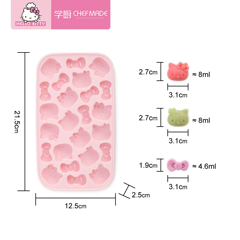 Учебная кухня Hello kitty, ледяные кубики, силиконовая форма мультяшная