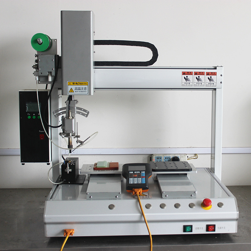 厂家自动焊锡机 PCB线路板点焊四轴桌面式全自动双平台旋转焊锡机