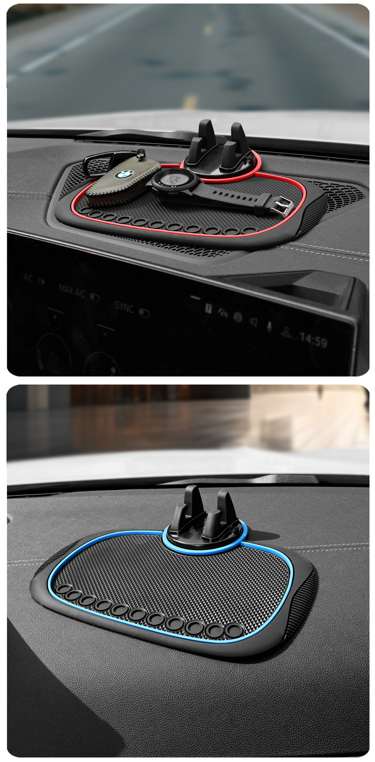 Car multifunctional mobile phone bracket navigation car center console fixed support bracket new 360 rotation