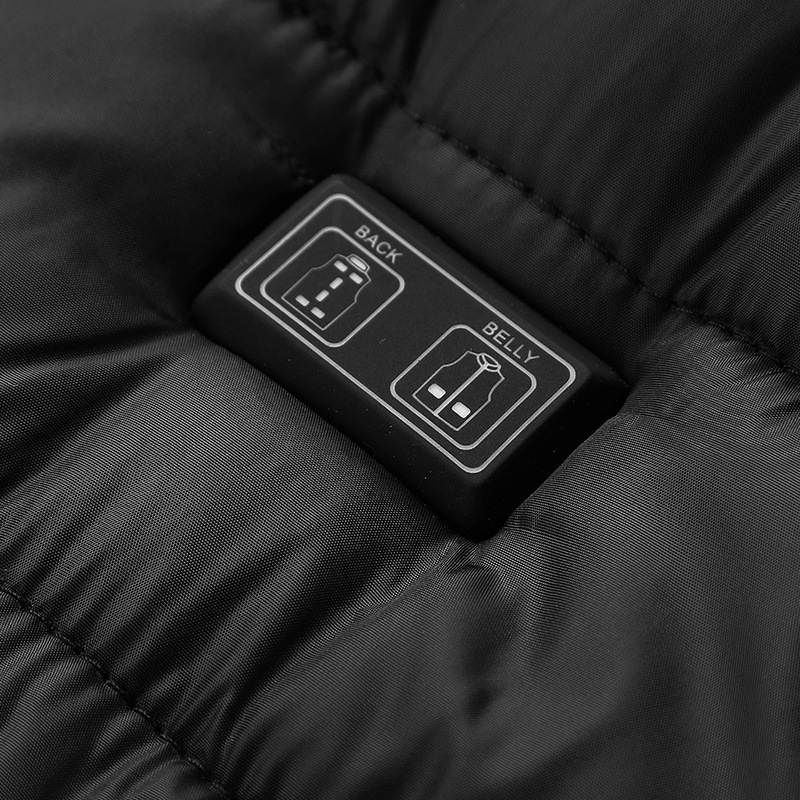 Winter solid vest with zipper