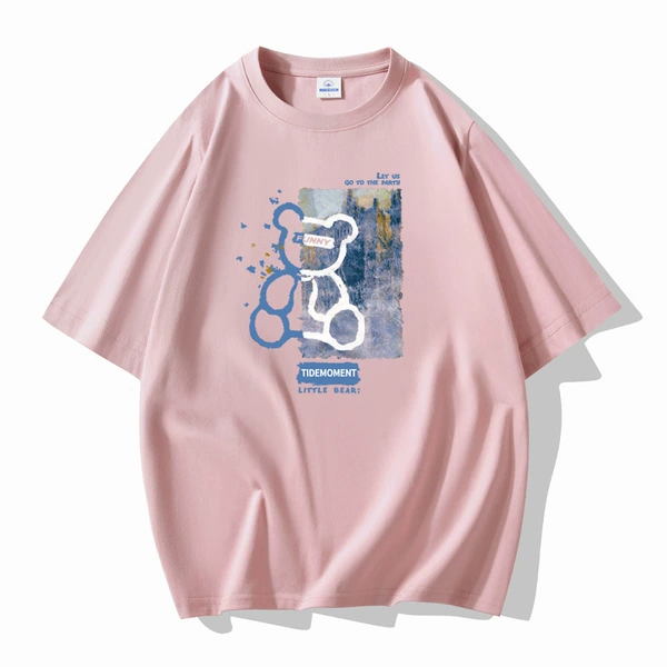 Blue, fuchsia, with little bears