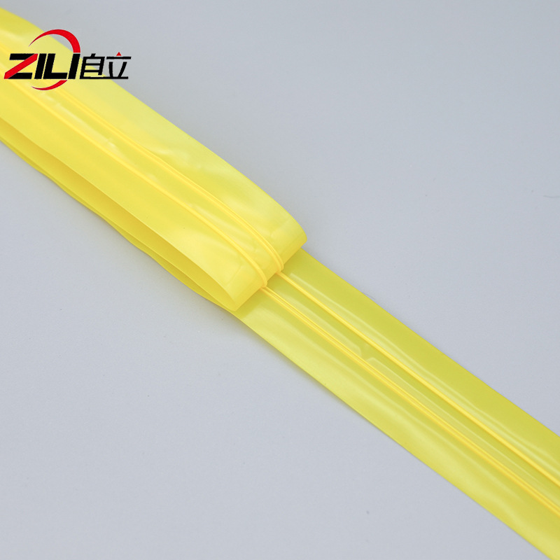 密封防水彩色PE塑胶双轨凹凸扣拉链 宽边液体塑料袋夹链双牙拉链