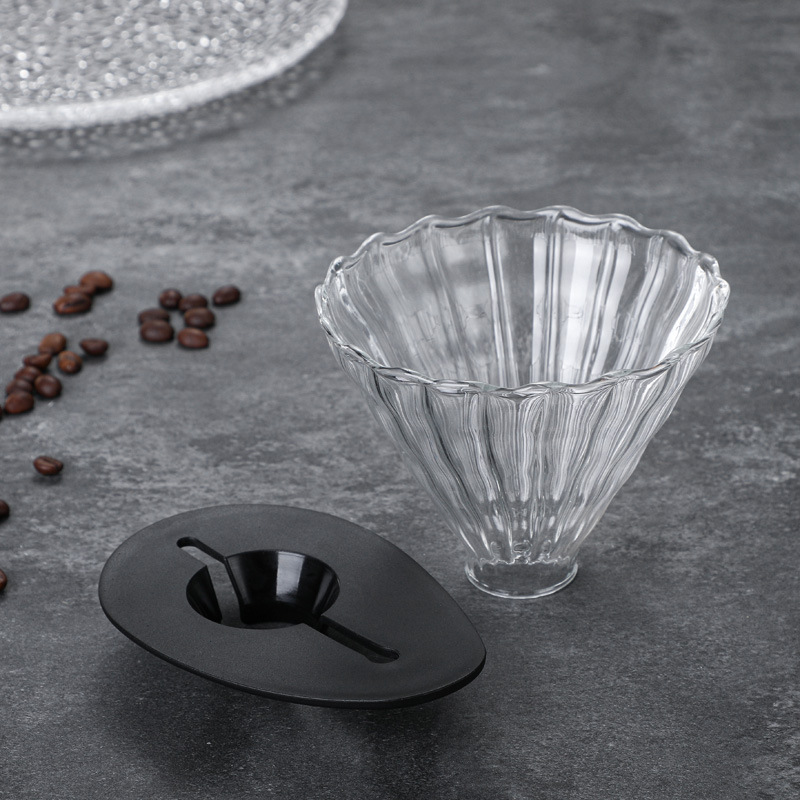 Cafetera de lavado a mano, cafetera de café compartida, vidrio resistente al calor con escala, cafetera de café, taza de filtro de café