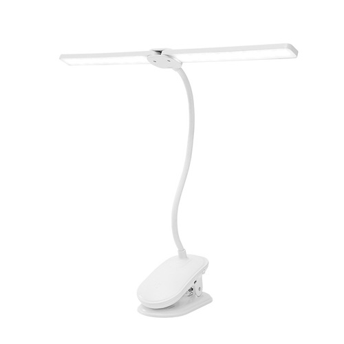 Cross-border clip table lamp double-headed eye protection lighting LED charging eye protection learning children's student desk lamp dormitory bedroom