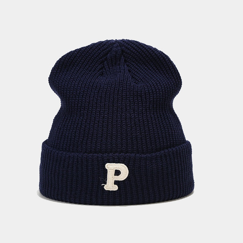 Korean version new loose big head circumference P letter knitted women, trendy stylish face, small woolen for autumn and_voghion.com