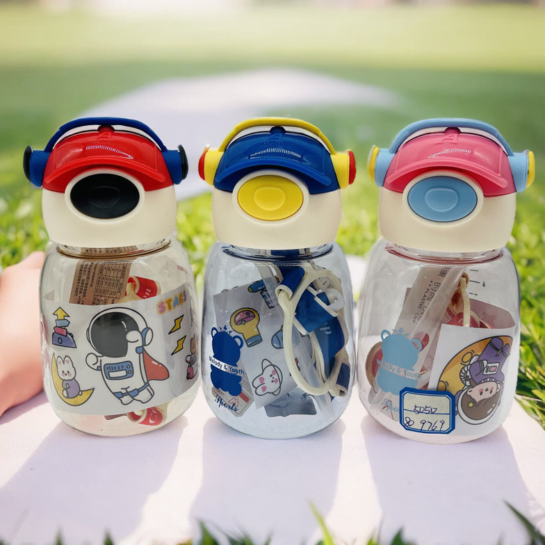 Baijia 5050 nuevos niños robot vientre red taza de plástico taza portátil para estudiantes