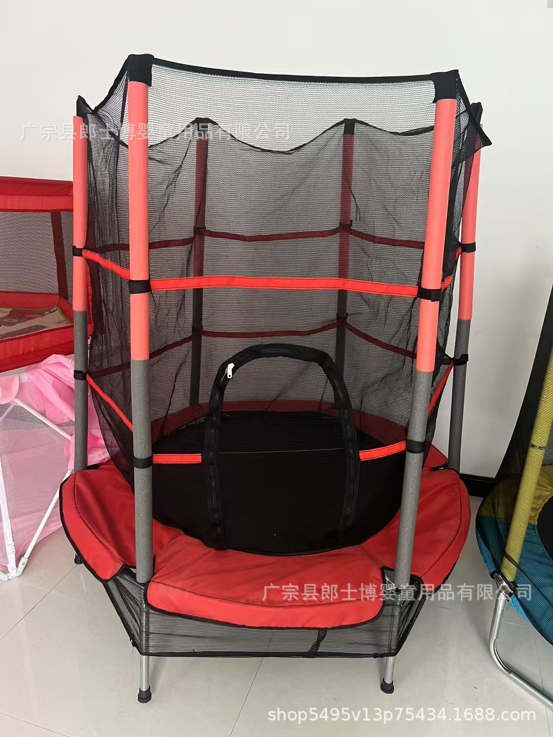 Trampolín de Interior para niños transfronterizos jardín de infantes trampolín grande trampolín de juego para adultos con red de protección