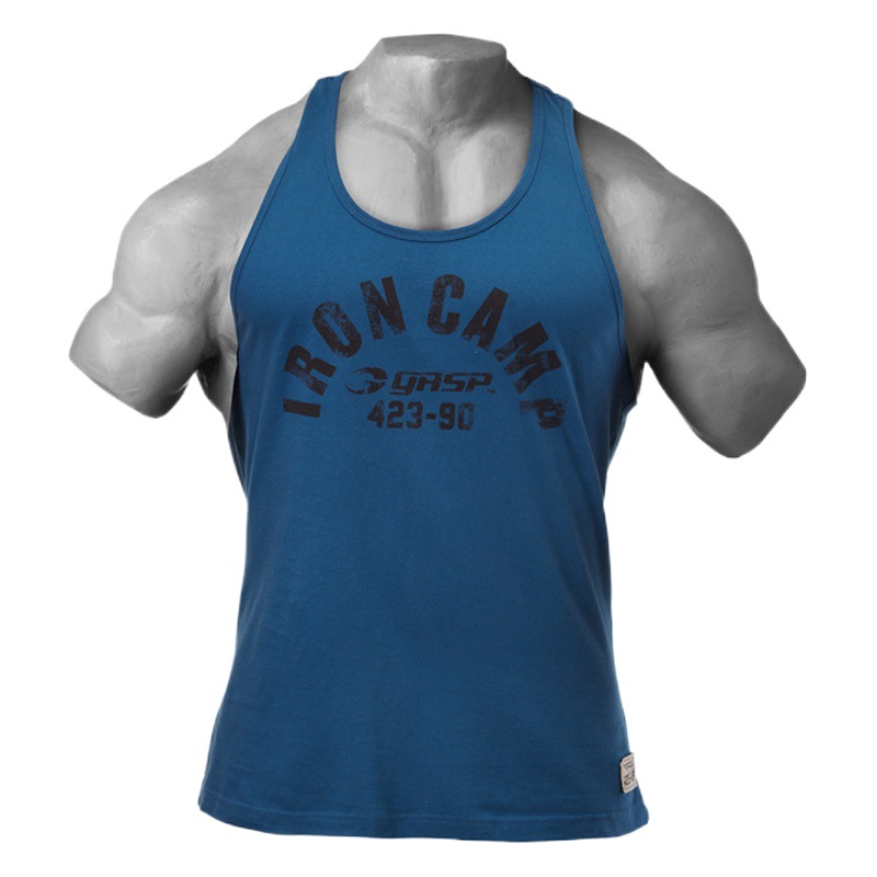 GASP GASP Summer Fitness Bodybuilding Sports Leisure Running Basketball Training Pure Cotton Moisture-wicking Vest