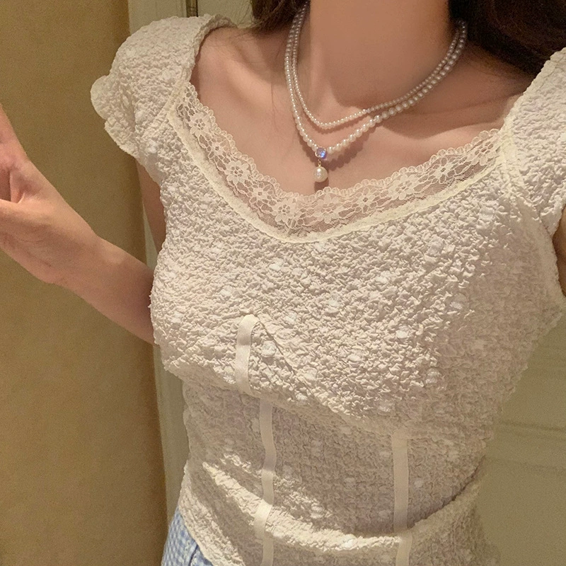 Французское ретро-ожерелье с жемчугом, двухслойное, женское, новинка 2025 года, высококачественное, доступное, роскошное, нишевое, цепочка на ключицу, аксессуары