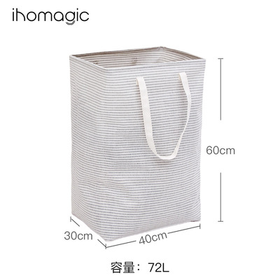 Folding laundry basket Fabric art Dirty clothes Storage Debris Storage baskets Clothing Storage bag