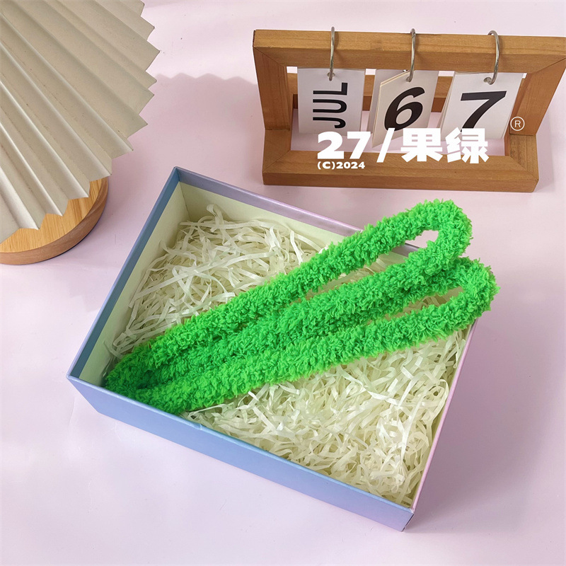 15mm扭扭棒小狗手工diy材料毛绒线毛条网红玩偶超密绒羊毛扭扭棒