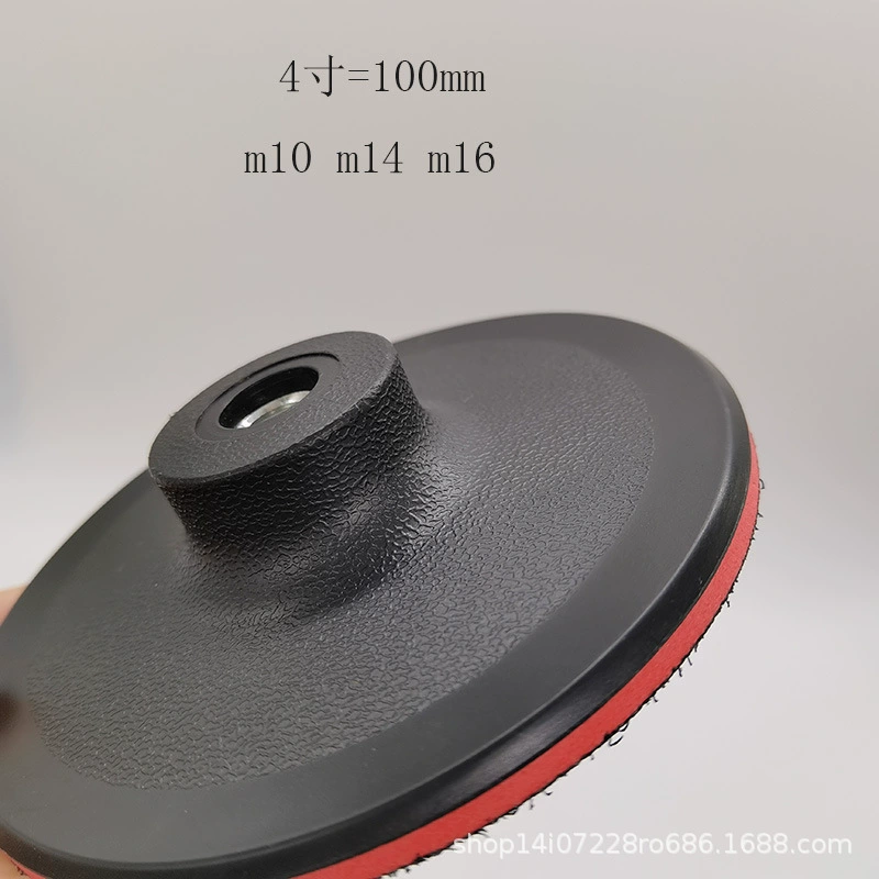 4-дюймовый тонкий флокирующая наждачная бумага на присоске с отверстием M10 Электрический клейкий диск толщиной 3 мм полировальный диск 100 Диаметр полировального круга