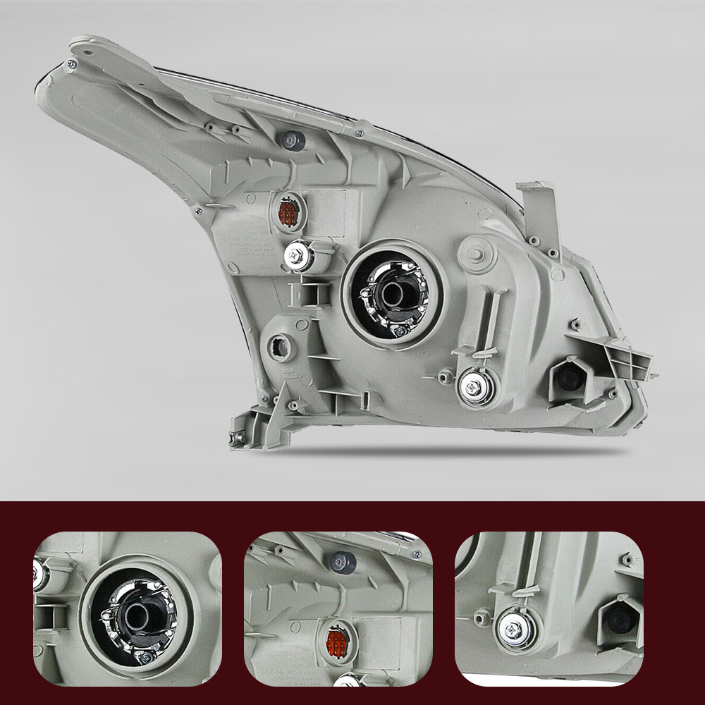 Aplicable a TOYOTA 03 - 09 PRADO 2700 4000 semieconjunto de faro delantero iluminación delantera cubierta