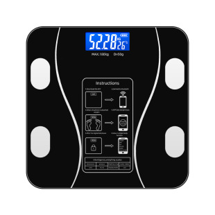 Foreign Trade English Version Weight Scale Body Fat Scale Intelligent Weighing Digital Scale Household Human Body Charging Model High-Precision Bluetooth