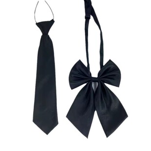 Children's Shirt Suit Matching Boys' Tie Bow Tie Primary School Uniform Matching Girls' Bow Performance Collar