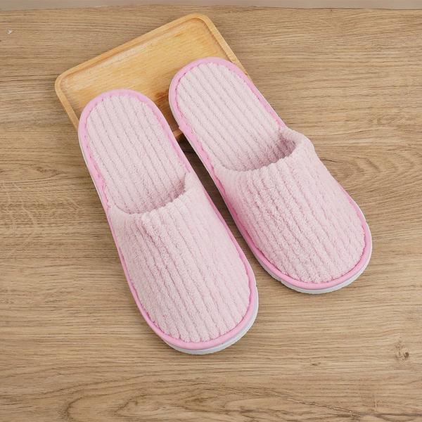 Pink coral slippers