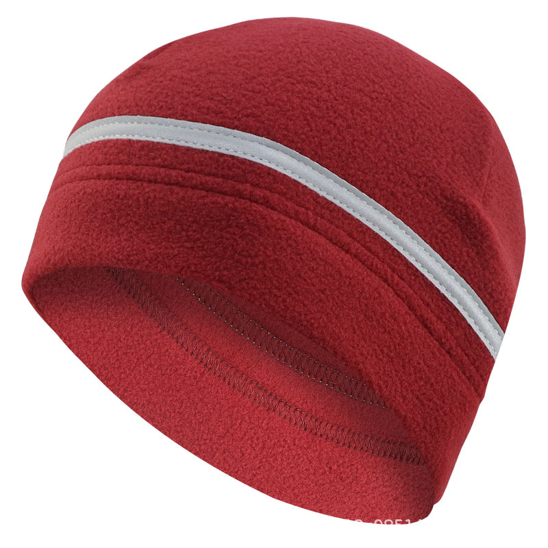 Sombrero de orejas reflectante para correr por la noche, sombrero de lana reflectante, sombrero de invierno al aire libre, sombrero de motocicleta, sombrero de esquí, sombrero de calor a prueba de viento
