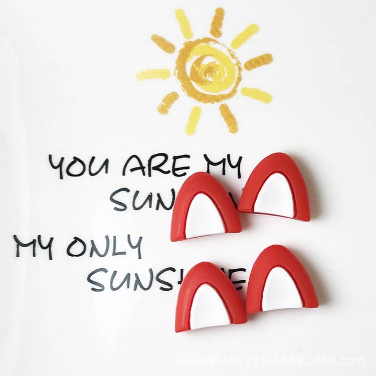 Resina animal de dibujos animados oído de ciervo hecho a mano DIY crema pegamento teléfono móvil Shell horquilla zapato hebilla muñeca parche decorativo