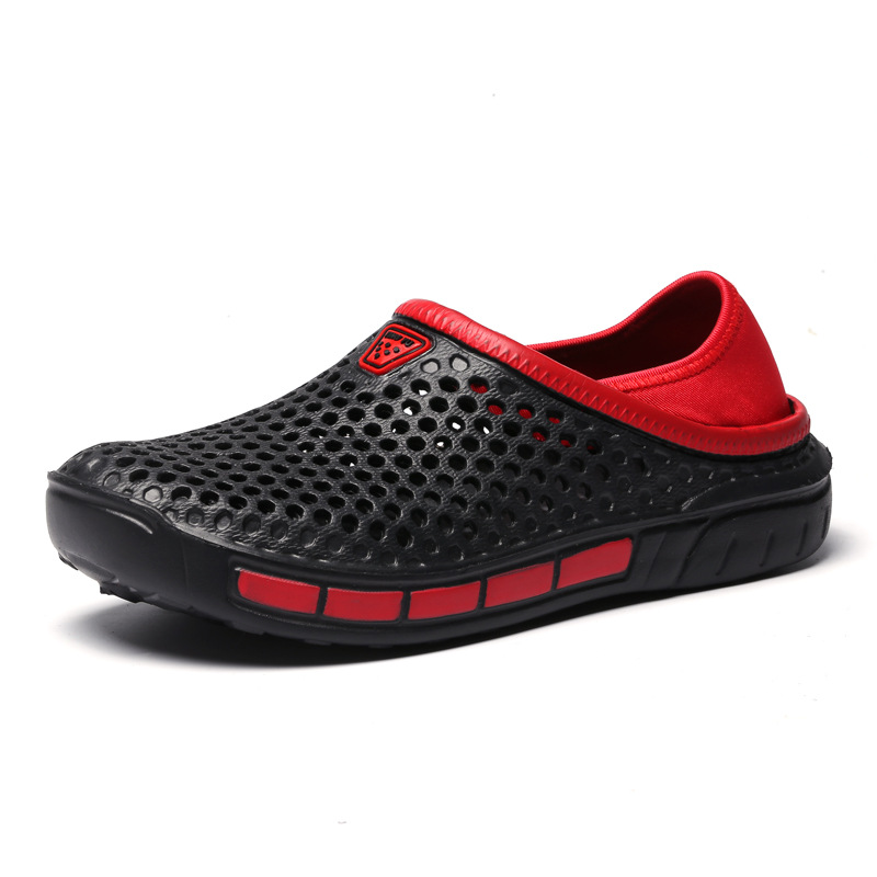 Zapatos con agujeros Sandalias de verano para hombres Zapatos de vadeo de fondo suave antideslizante para parejas Zapatos de gelatina para conducción informal Zapatos de playa para hombres image 7