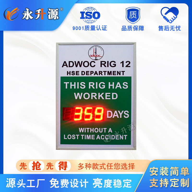 ��ȫ������ʱ�����¹ʽ�ʾ����ʾ��LED�����ۼ���ʾ������