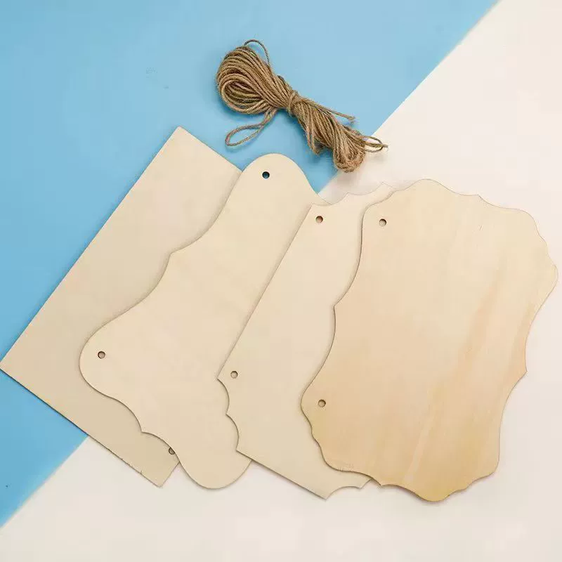 Креативный DIY экологичный деревянный подвесной знак для двери питомца, ручная надпись, пустой декоративный деревянный знак, лазерная резка и гравировка
