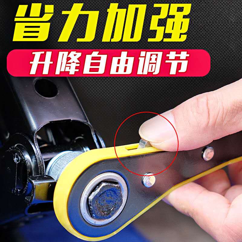 Llave de ahorro de mano de obra con cabeza de conversión para automóvil Jack asistido rocker elevación trinquete con neumático de respaldo