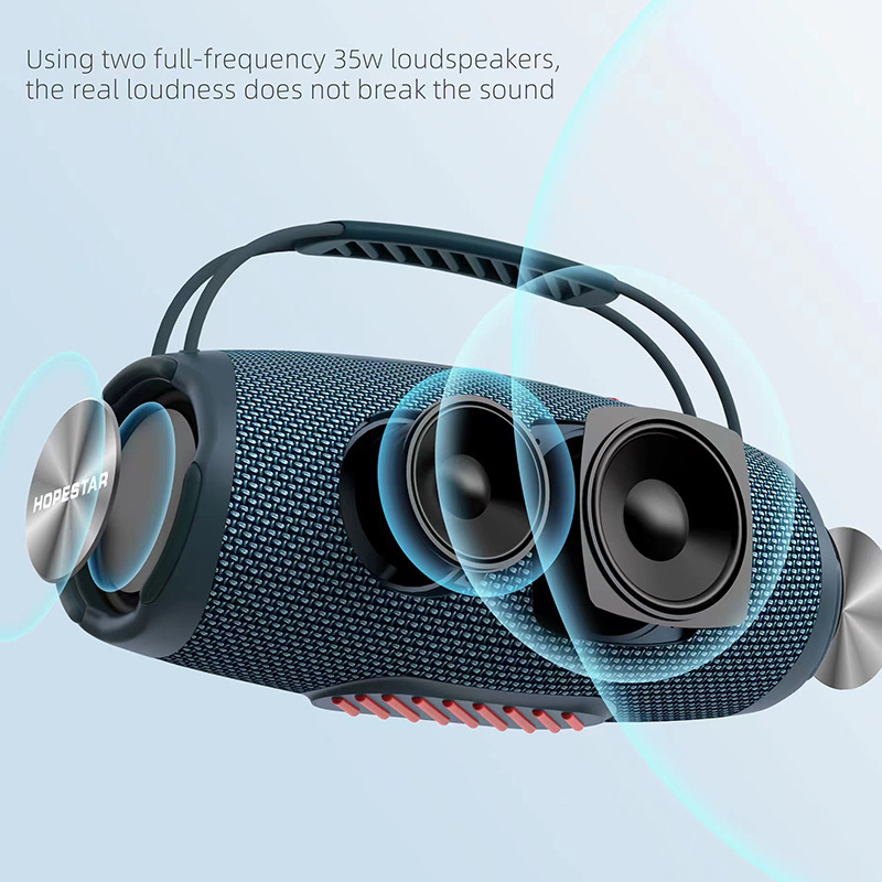 H53ワイヤレスbluetoothスピーカー防水ポータブル屋外ポータブルラグビーハイパワーデュアルスピーカーmp3プレーヤー|undefined